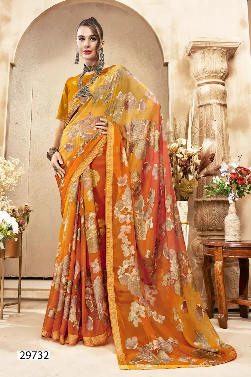 Manika Vol 3 By Vallabhi Swarovski Work Brasso Sarees Wholesale Price In Surat